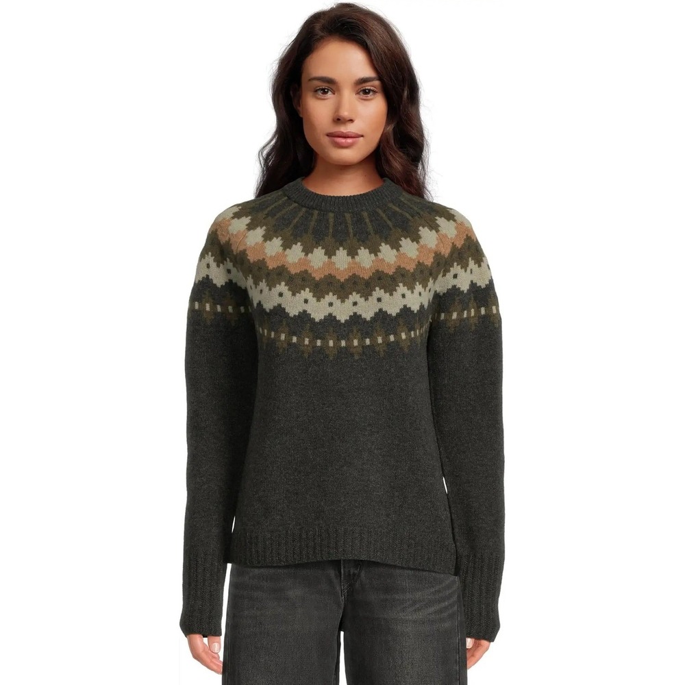 NWT!! ROYAL ROBBINS Rockcraft Merino Wool Fair Isle Crew Neck Sweater Small